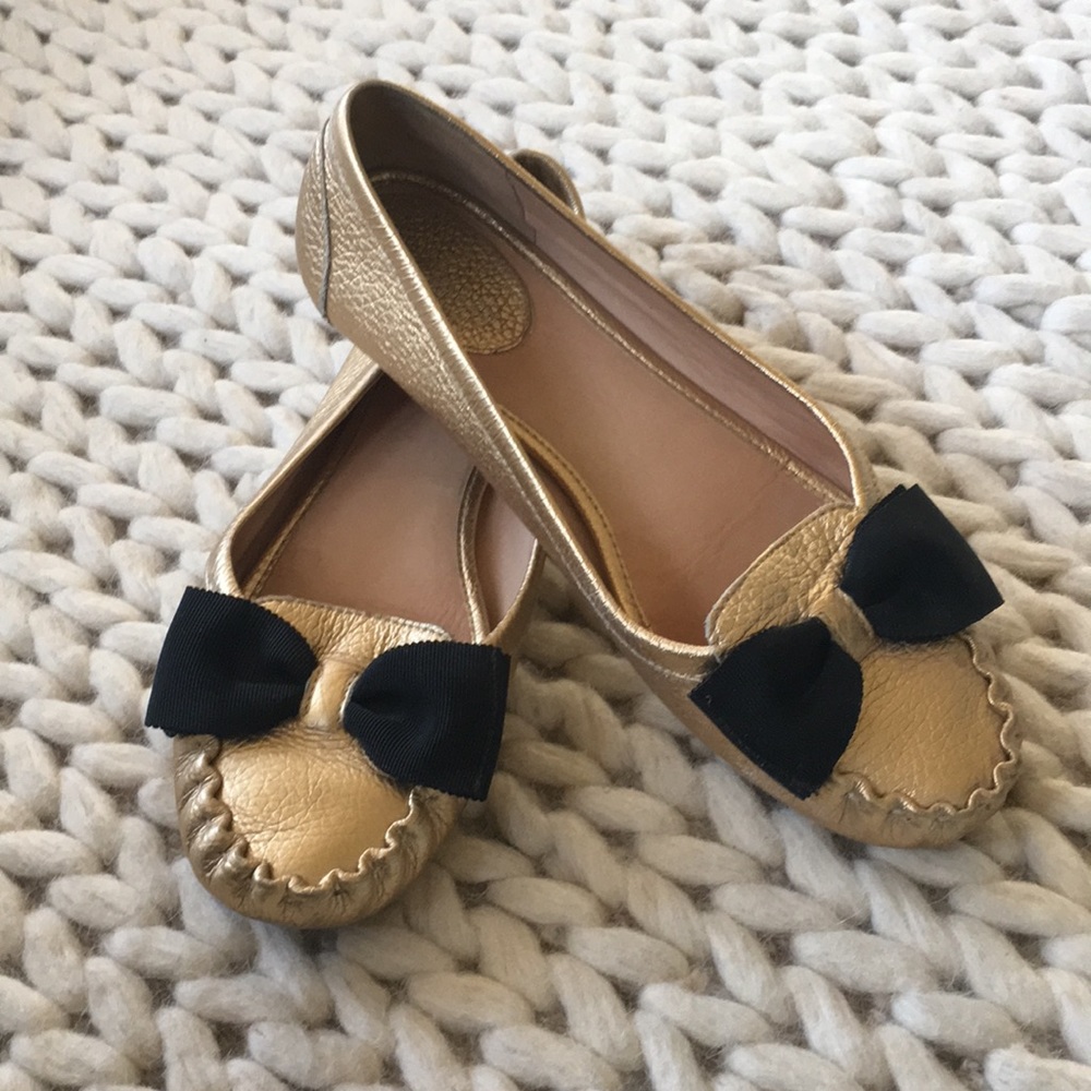 Gold moccasin flats